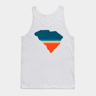 South Carolina State Retro Map Tank Top